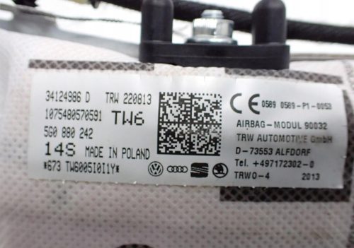 Volkswagen Golf VII jobb oldallégzsák 5G0880242