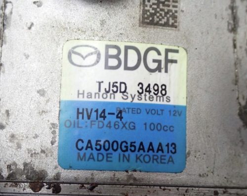 Mazda CX-5 II, MAZDA 3 IV BP 2.5 e-SKYACTIV-G PY klímakompresszor CA500G5AAA13