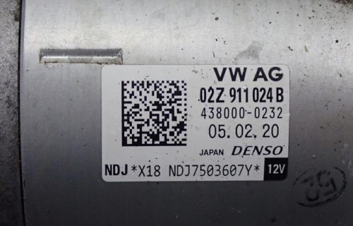  Skoda Octavia III 5E 1.6 TDI DGT önindító 02Z911024B