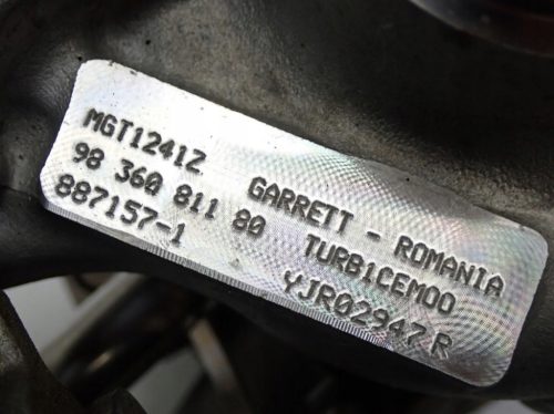 OPEL CROSSLAND X, Citroen C3 Aircross 1.2 Turbo HN05 turbó 9836081180 