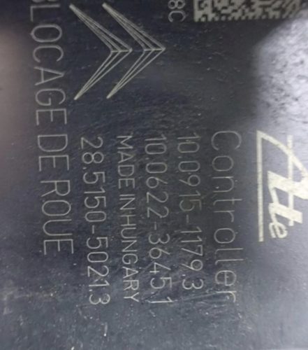 Citroën C-Elysee ABS tömb 9806891780