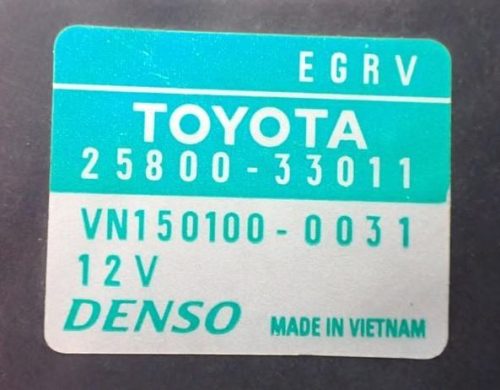 Toyota Auris (E150) 1.4D4D EGR szelep 2580033011
