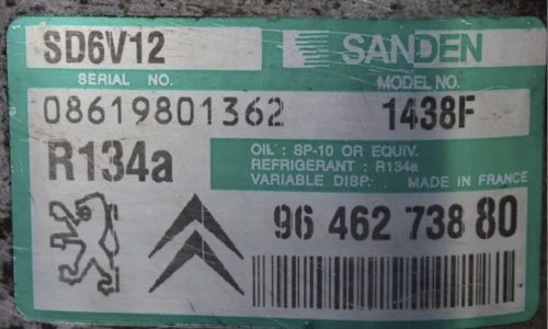 Citroën Xsara Picasso 1.6i NFV klímakompresszor 9646273880