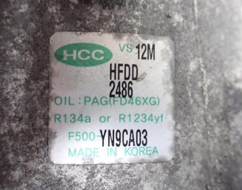 Kia Venga, Hyundai ix20 1.4CRDi D4FC klímakompresszor f500yn9ca03