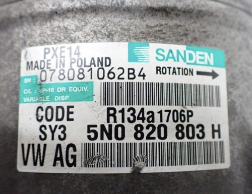 Volkswagen Golf VI, Skoda Octavia II, Seat León II 1.6 CR TDI CAY klímakompresszor 5n0820803h