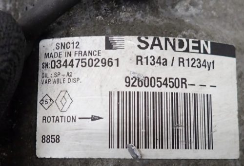 Renault Clio IV 0.9 TCe klímakompresszor 926005450r